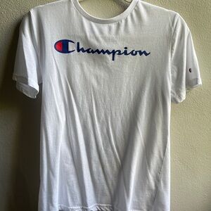Champion White Short Sleeve Men's Tee